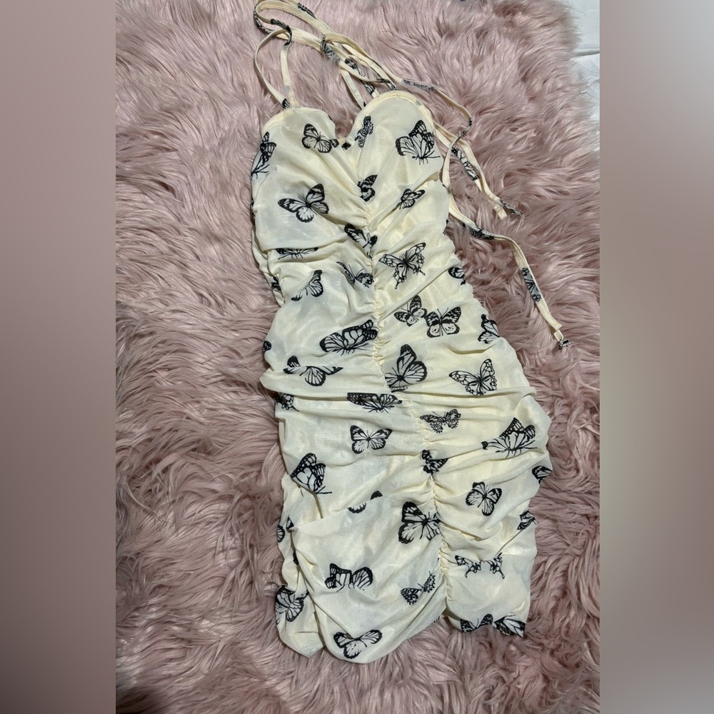 Butterfly mini dress